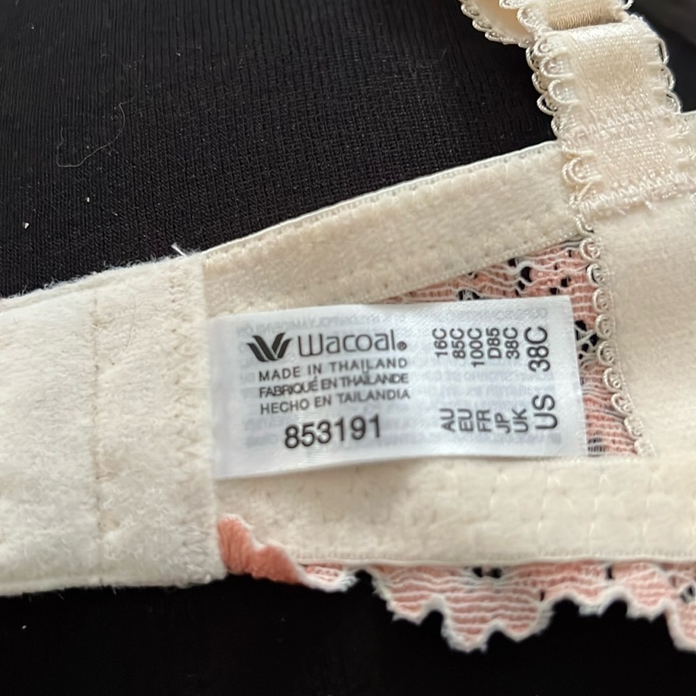 Wacoal Lace Embroidered Bra size 38C NWOT - Picture 6 of 7